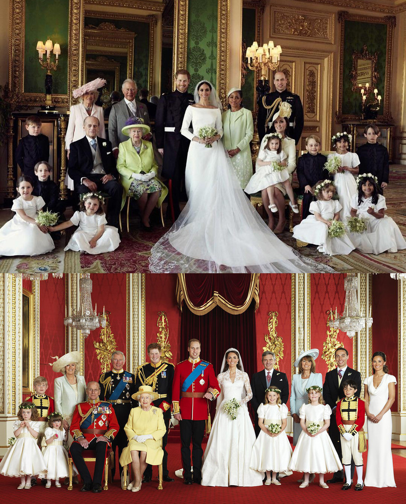 How Harry Meghan S Wedding Portraits Differ From William